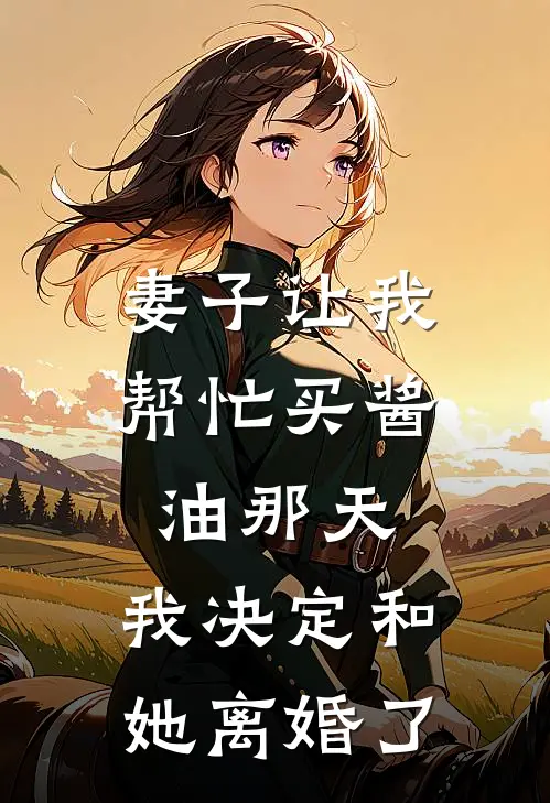 妻子让我帮忙买酱油那天,我决定和她离婚了怎么办