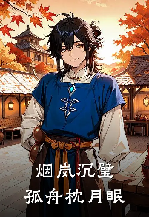 烟岚沉璧，孤舟枕月眠